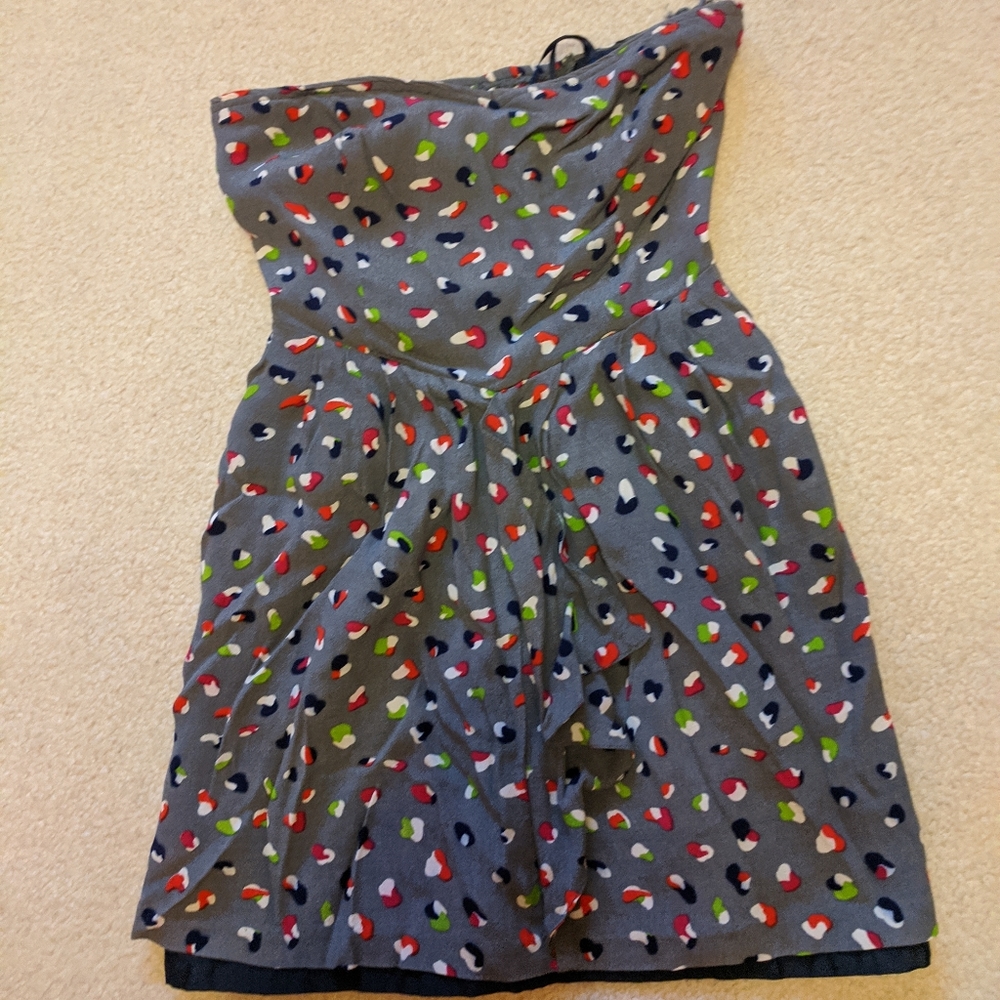 Strapless dress. 100% Rayon